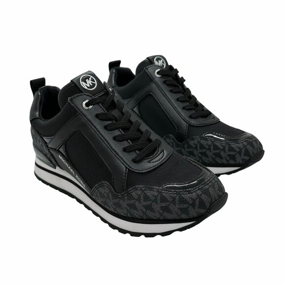 ✨MICHAEL KORS Wilma Trainer Sz 6.5 Women shoes Casual Sneakers Black 49S1WIFS1D✨ - Picture 3 of 10